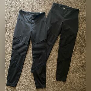 Old Navy Black Moto-Style Leggings